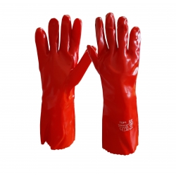 Rękawice kwasoodporne PCV długie 35cm